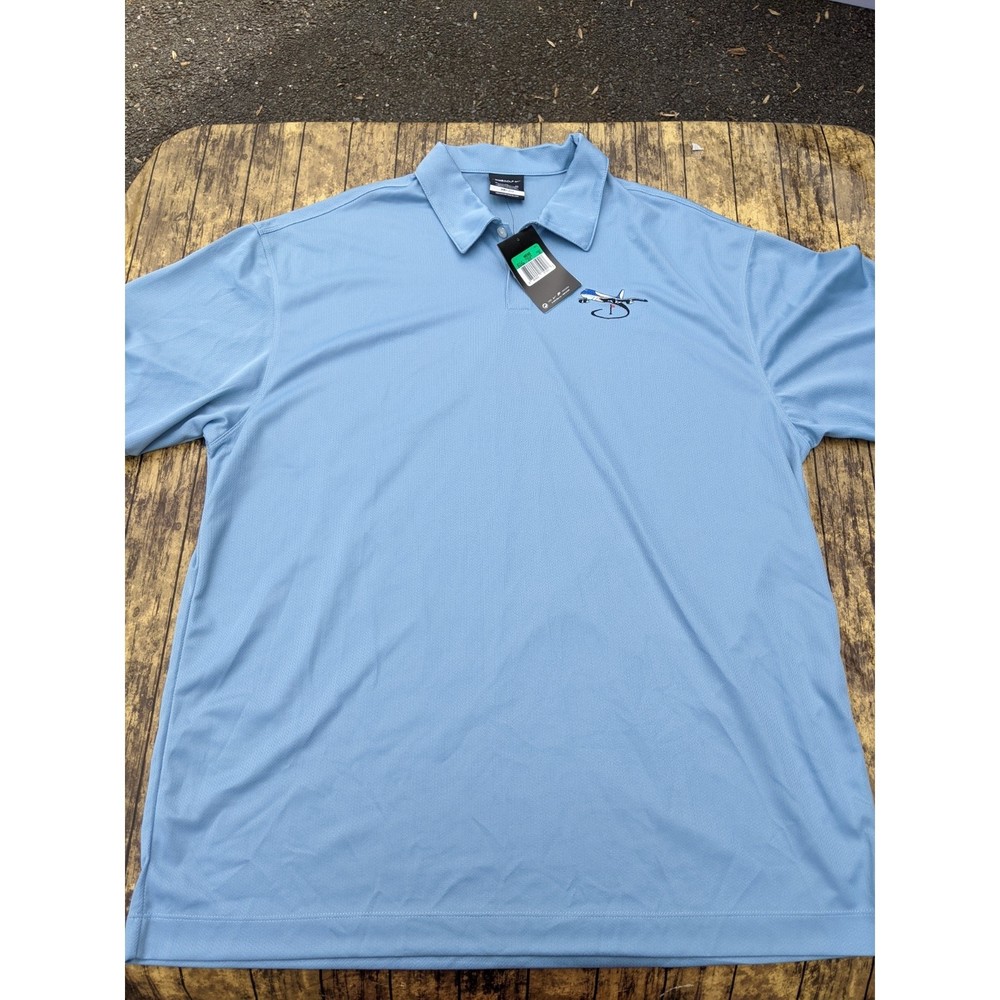 NWT NEW! Nike Dri-Fit Queenstown Harbor MD Blue Golf Polo Shirt XL